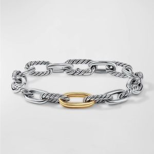 David Yurman Madison Chain Bracelet w 18k Gold 8.5mm